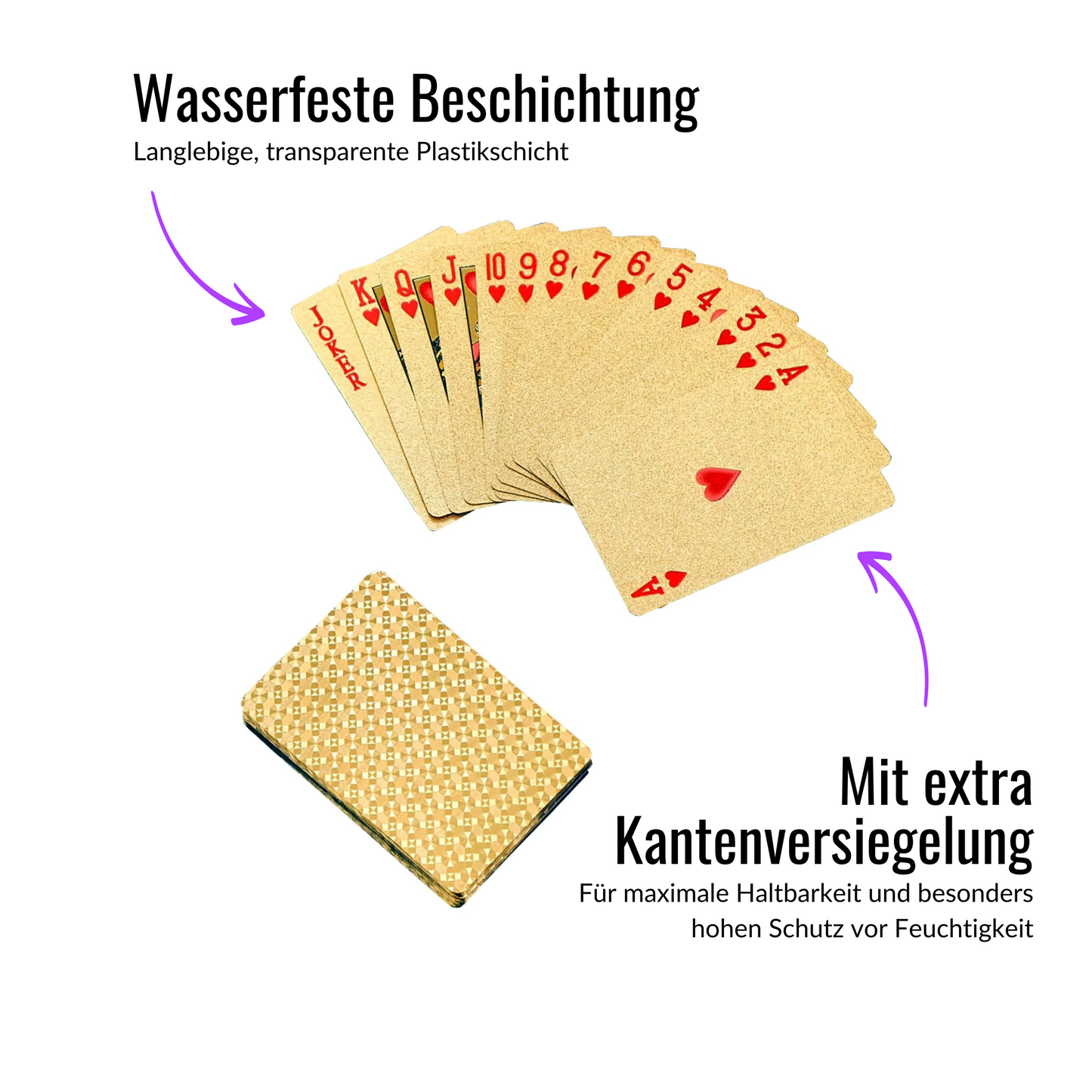 Wasserfeste Spielkarten für Busfahrer, Poker & co.